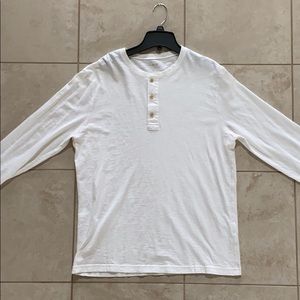 J Crew white long sleeve